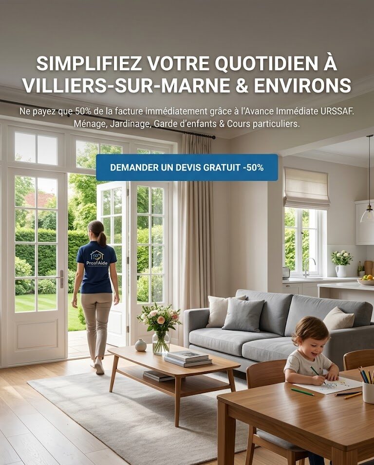 Aide à domicile et ménage professionnel à Villiers-sur-Marne - Proxi'Aide