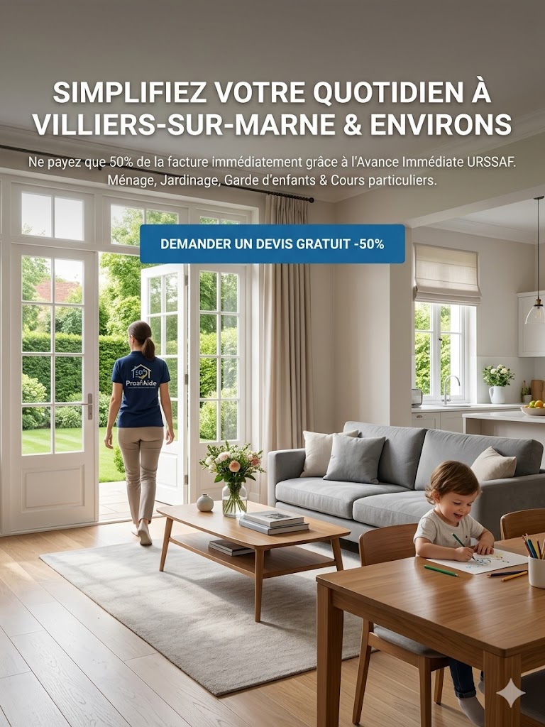 Aide à domicile et ménage professionnel à Villiers-sur-Marne - Proxi