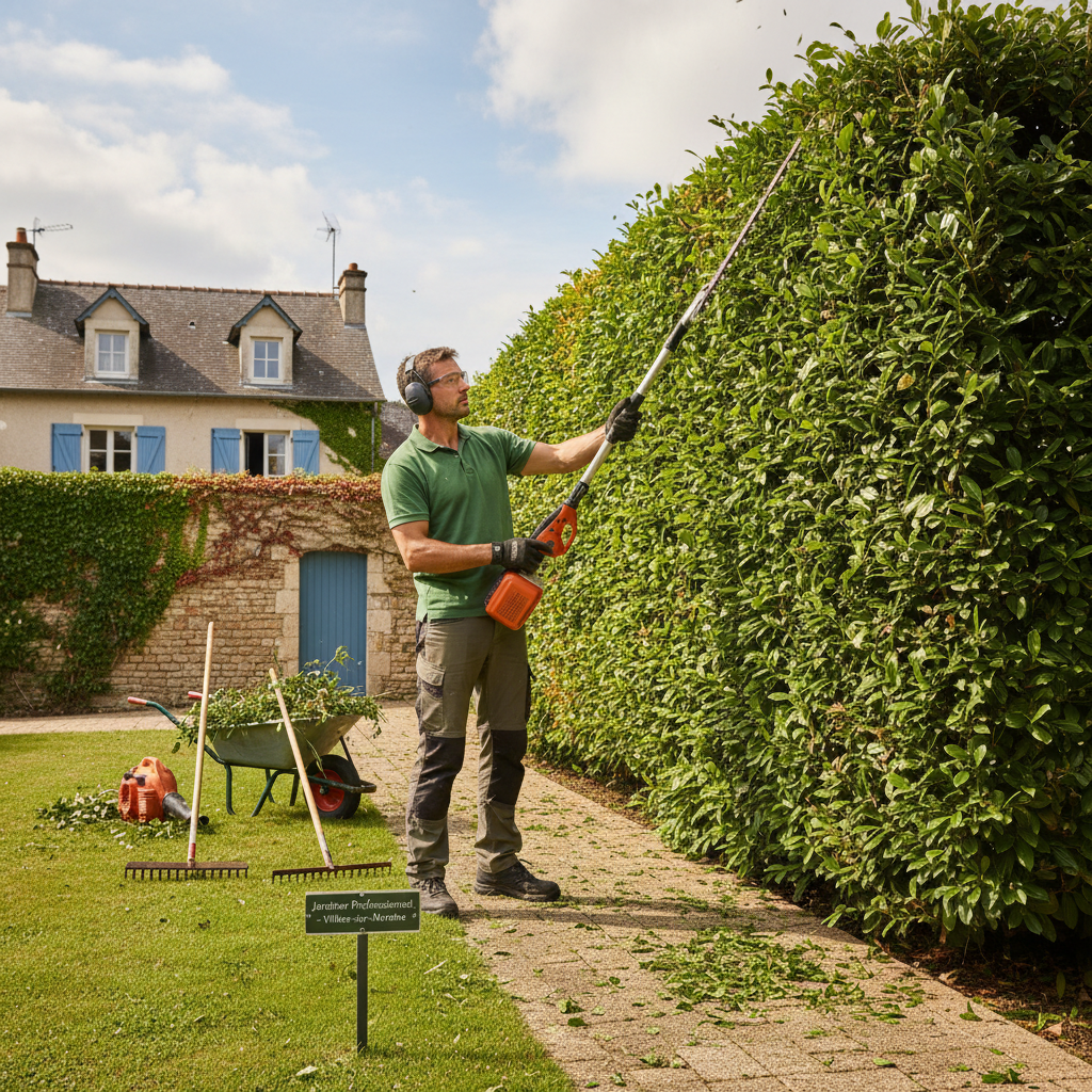 Entretien jardin Villiers-sur-Marne : taille de haie